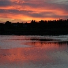 Sunset on Thompson Island