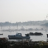 Boats in the mist